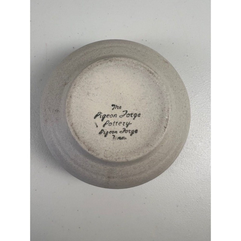 Pigeon Forge Pottery Dogwood Floral Round Bowl Tan Yellow Vintage Tennessee 4.5" - Picture 11 of 11